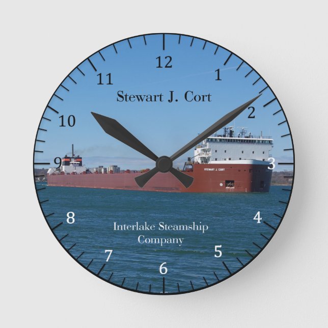 Horloge Ronde Stewart J. Horaire de tri (Recto)