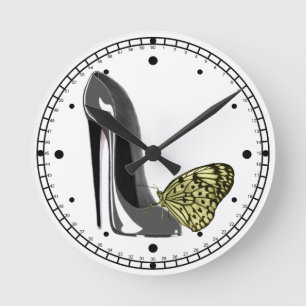 Horloge Ronde Stiletto shoe Art Clocks