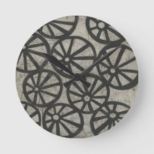 Horloge Ronde Stone - Wheels