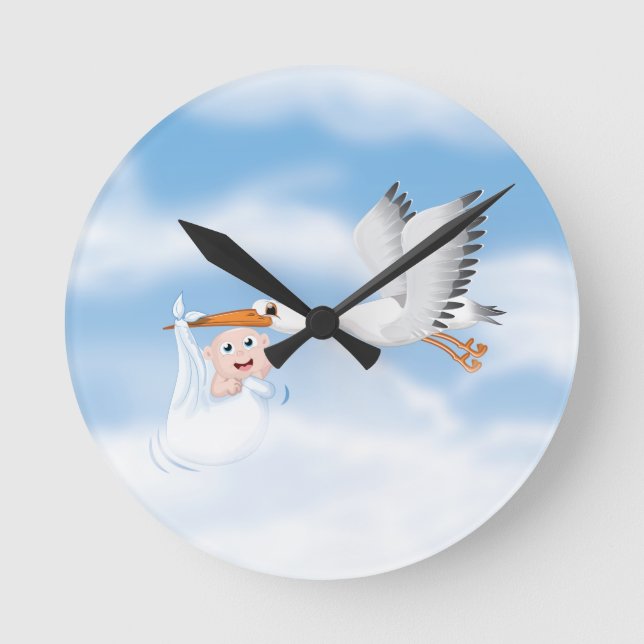 Horloge Ronde Stork carrying (Recto)