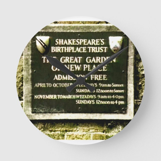 Horloge Ronde Stratford-upon-Avon Shakespeare's Birth Gibney (Recto)