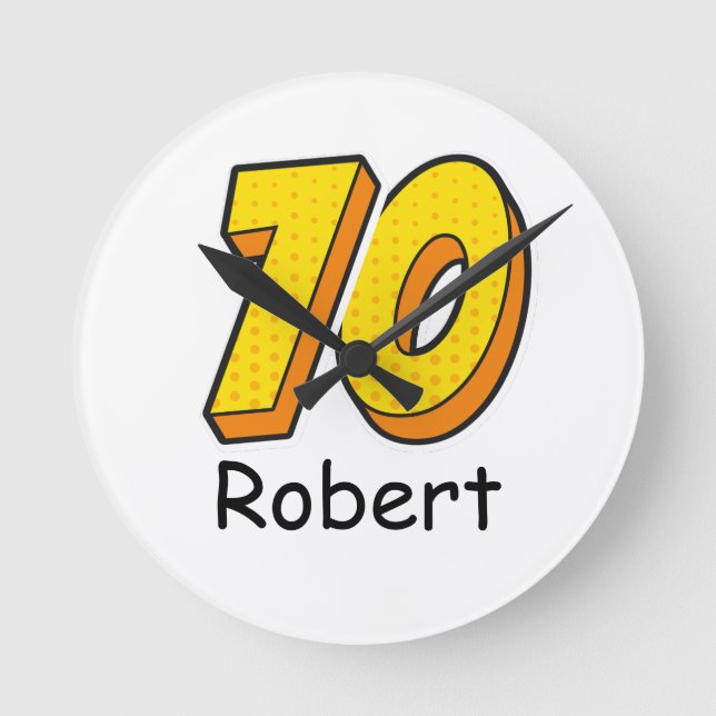 Horloge Ronde Style de bande dessinée 70e anniversaire Golfer Gi (Recto)