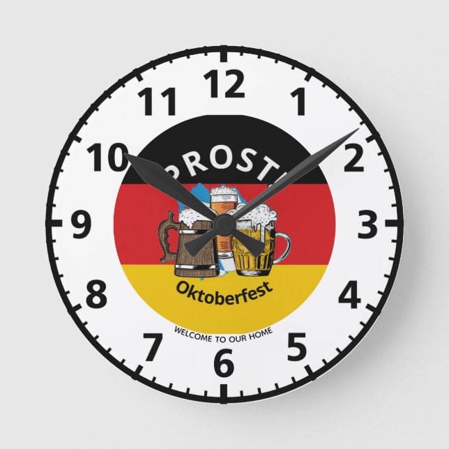 Horloge Ronde Style personnalisé OKTOBERFEST (Recto)