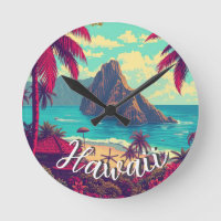 Style vintage Hawaiian Travel Honolulu Mid-Pacific