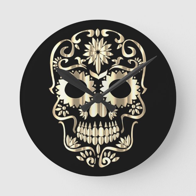 Horloge Ronde Stylish skull (Recto)
