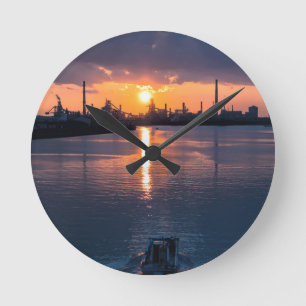 Horloge Ronde Sunset Japan Sky