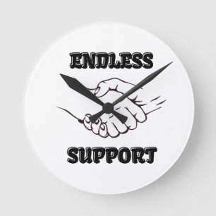 Horloge Ronde Support sans fin - Symbole de l'unité et de la vér