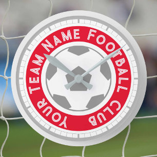 Horloge Ronde Supporter de football ou fan de football