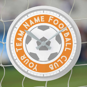 Horloge Ronde Supporter de football ou partisan de football