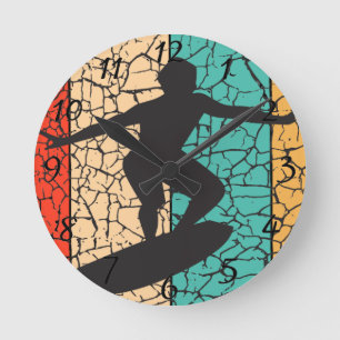 Horloge Ronde Surf Californie