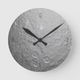 Horloge Ronde Surface lunaire dans l'espace extra-atmosphérique