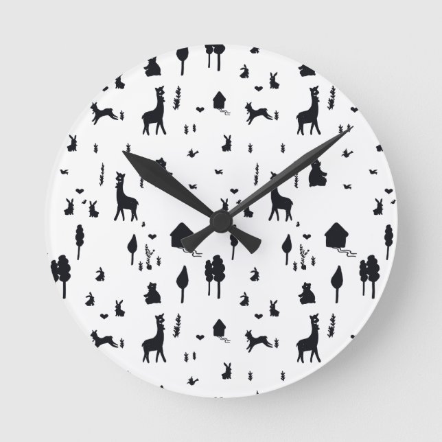 Horloge Ronde Sweet winter (Recto)
