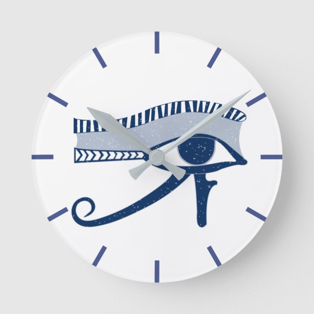 Horloge Ronde Symbole de l'oeil mystique de Horus (Recto)