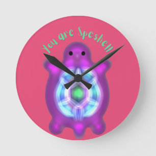 Horloge Ronde T-Shirt Personnalisé Vous Êtes une Tortue Speshell