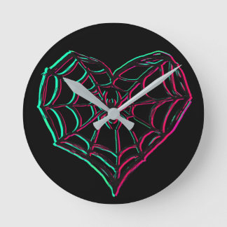 Horloge Ronde T-shirt Web d'amour