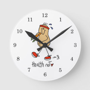 Horloge Ronde T-shirts et Cadeaux de la Fille Saine