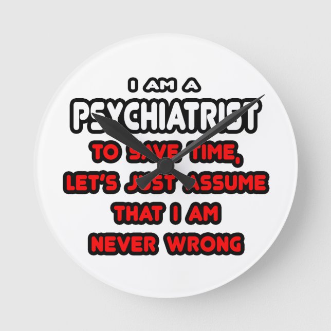 Horloge Ronde T-shirts et poison de Funny (Recto)