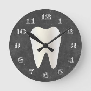 Horloge Ronde Tableau blanc de dent de soins dentaires de bureau