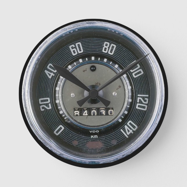 Horloge Ronde Tachomètre oldtimer classique (Recto)