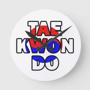 Horloge Ronde Taekwondo