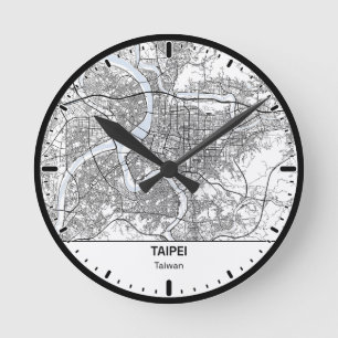 Horloge Ronde Taipei Clock City Line Art