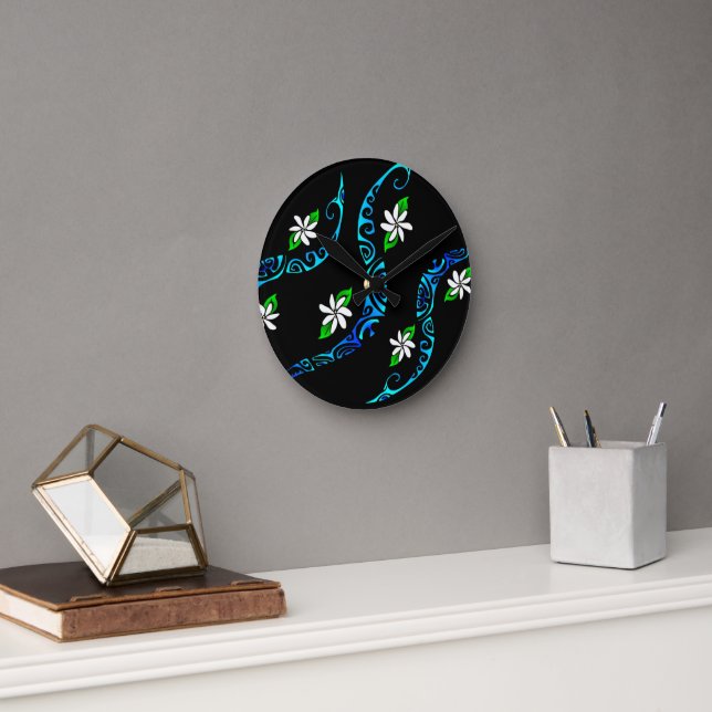 Horloge Ronde TAITIARE (Bleu) (Bureau)