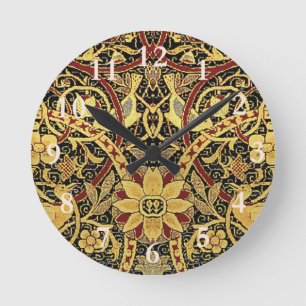 Horloge Ronde Tapisserie fausse de Bullerswood de William Morris