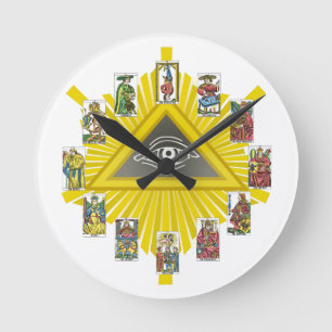 Horloge Ronde Tarot Cards Fortune