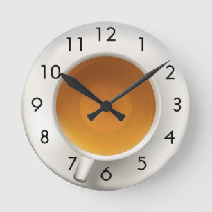 Horloge Ronde Tasse de thé