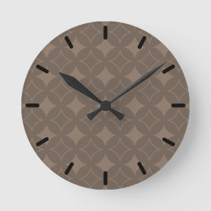 Horloge Ronde Taupe shippo