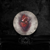 Técherie | Coeur avec goutte rouge et or saignant