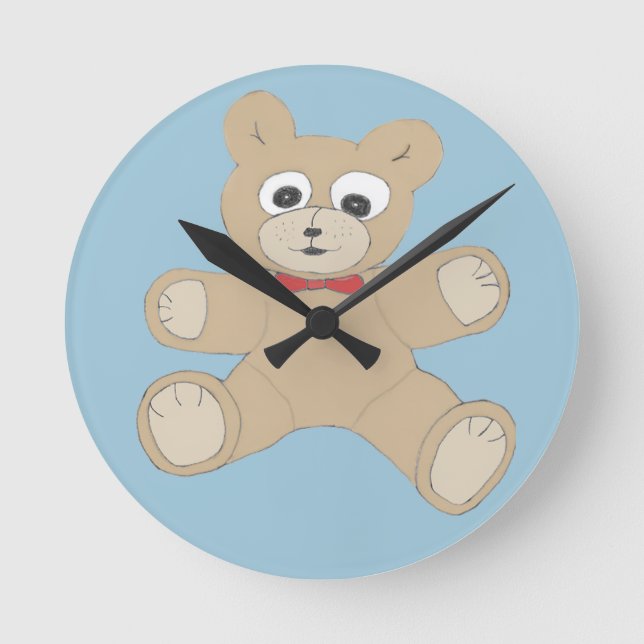 Horloge Ronde Teddy Bear (Recto)