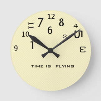 Horloge Ronde Temps arrière de l'humour de bureau