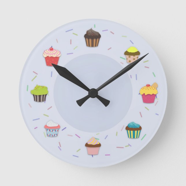 Horloge Ronde Temps de petit gâteau (Recto)