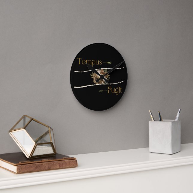 Horloge Ronde Tempus fugit (Bureau)