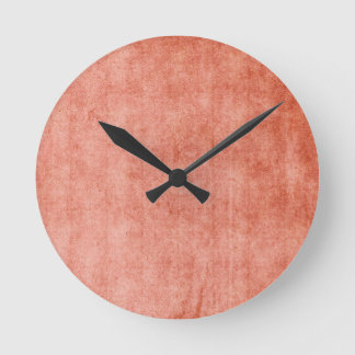Horloge Ronde Terre cuite rustique