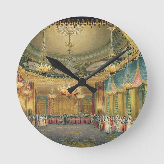 Horloge Ronde The Music Room, from 'Views of the Royal Pavilion, (Recto)