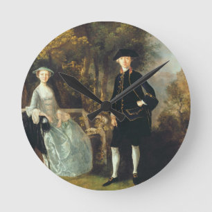 Horloge Ronde Thomas Gainsborough Lady Lloyd et son fils, Rich