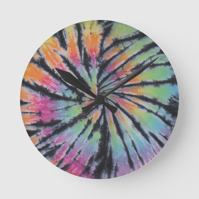 Horloge Ronde Tie Tee Dye (Recto)