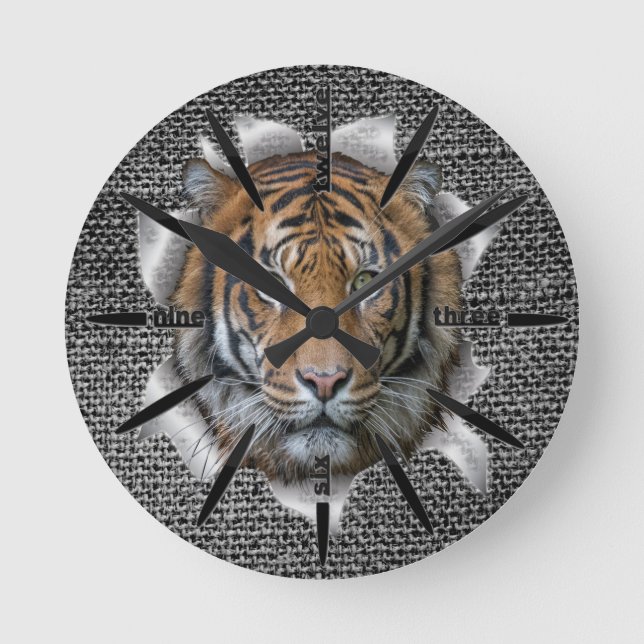 Horloge Ronde Tigre de Bengal (Recto)
