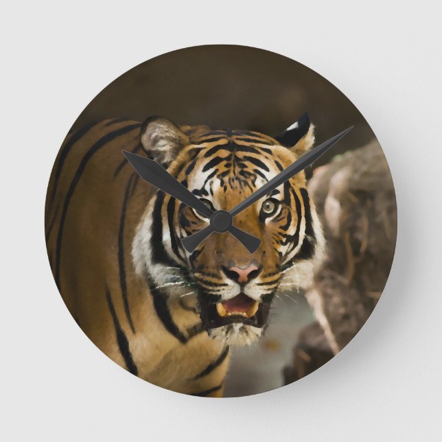 Horloge Ronde Tigre de Sibérie (Recto)