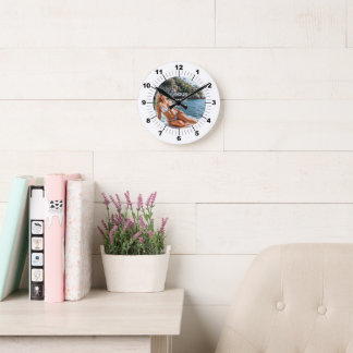 Horloge Ronde TIME! ⏰ Custom Wall Clock – Add Your Design
