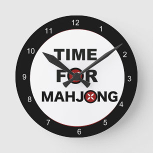 Horloge Ronde Time for Mahjong