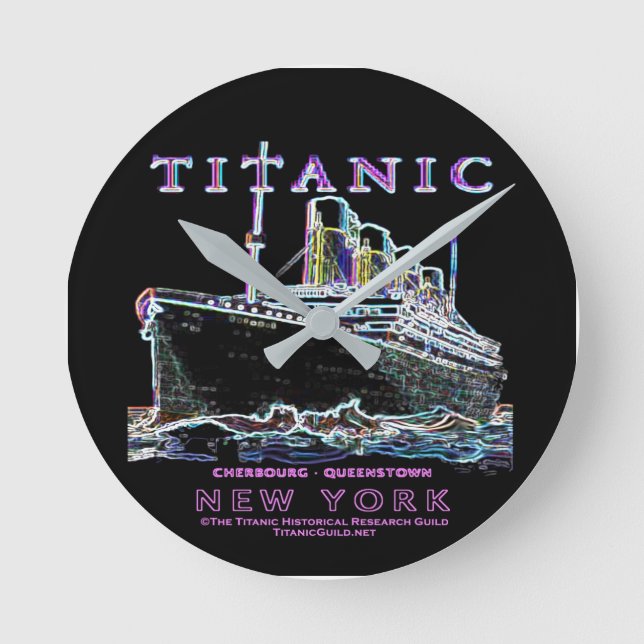 Horloge Ronde Titanic Neon Clock (Recto)