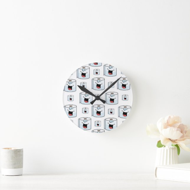 Horloge Ronde Toilet Paper Clock (Maison)