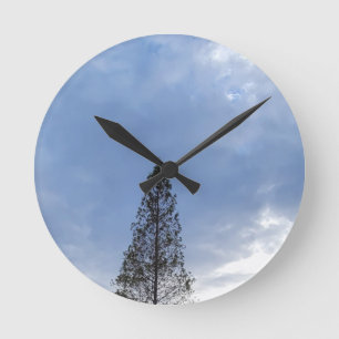 HORLOGE RONDE TOMBER LE CIEL