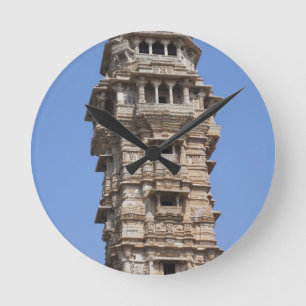 Horloge Ronde Tour Victoria, Fort de Chittorgarh, Inde