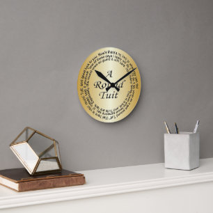 Horloge Ronde Tournée Gold