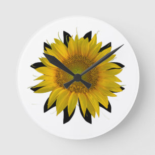Horloge Ronde Tournesol