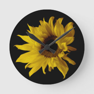 Horloge Ronde Tournesol